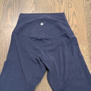Lululemon Navy Blue Align Leggings Cropped SIZE 2